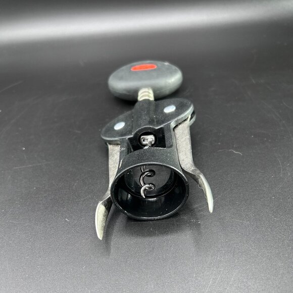 OXO Wine Opener Key Winged Corkscrew Bottle Opener Bartender Barware Tool Black - Picture 3 of 7